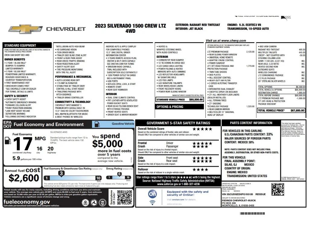 chevrolet silverado 1500 2023 3GCUDGEDXPG193189 image chevrolet silverado 1500 2023 3GCUDGEDXPG193189 image